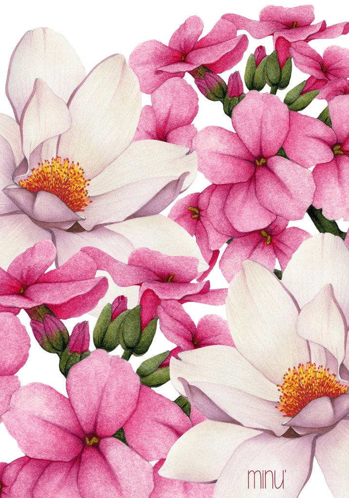 Detail of Magnolia bouquet by YU.ME