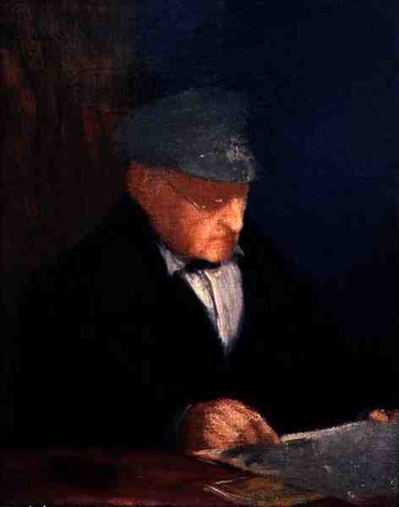 Detail of Rene-Hilaire de Gas, Grandfather of the Artist by Edgar Degas
